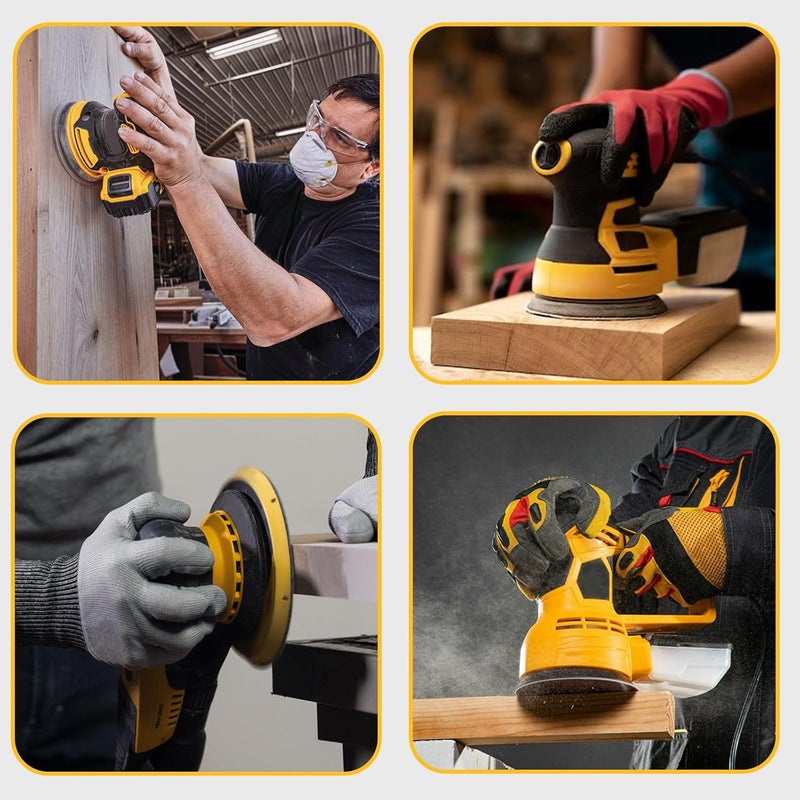 IPELY 2 Pack Sander Replacement Pad for Dewalt, 5-Inch 8 Holes Hook and Loop Aluminum Alloy Orbital Sander Replacement Pad for DWE6421/6421K, DWE6423/6423K, DCW210B, DWE64233, N329079 - Image 3